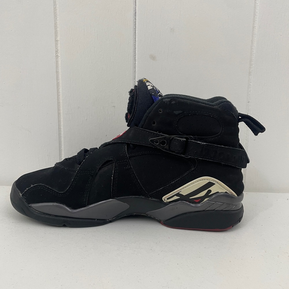 Air Jordan Retro VIII 8 Playoffs 305368-061 Black Red GS Size 5Y No Box - Picture 8 of 9